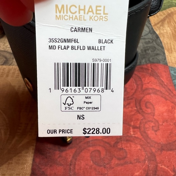 Michael Kors Medium Backpack & Wallet Set Black NWT main image 5